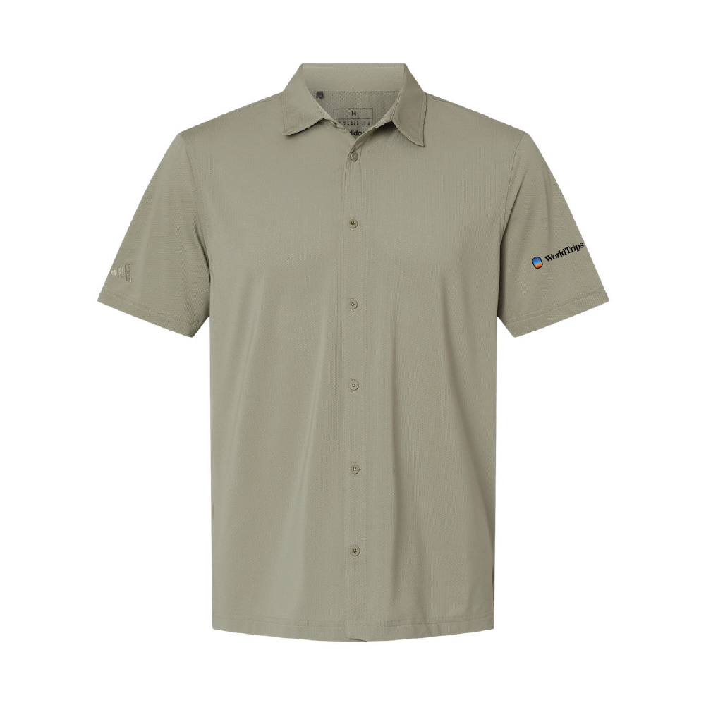 Adidas Men's Button Down Short Sleeve Shirt